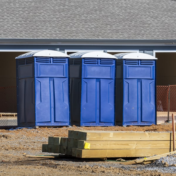 how can i report damages or issues with the portable toilets during my rental period in Jugtown